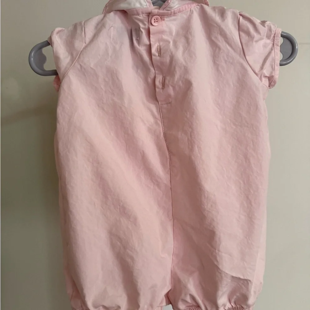 Crown & Ivy Smocked Bunny Bubble Romper